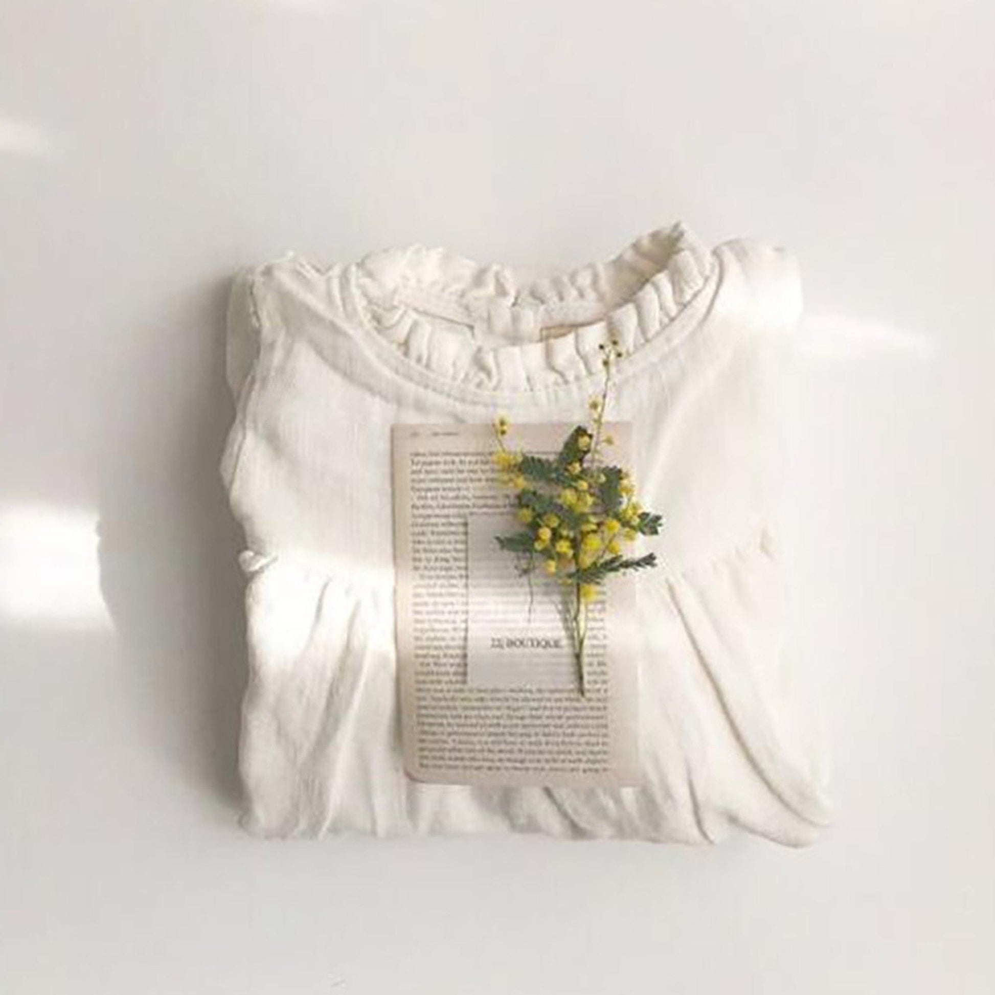 長袖ワンピース キッズ フリルネック Aライン ワンピース【mh0000203】