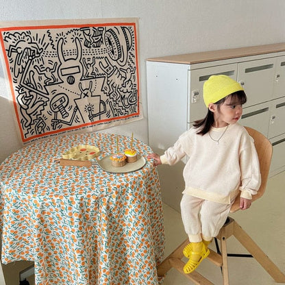 長袖セットアップ Beige / 12M 80cm キッズ セットアップ 長袖 スウェット トップス パンツ【mh0000590】