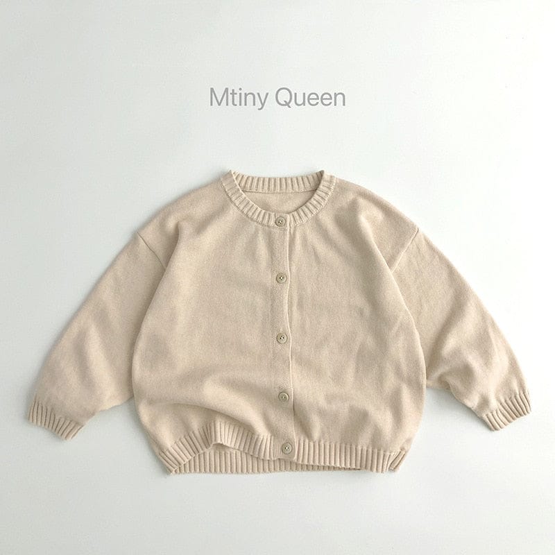 カーディガン・パーカー Beige / 18M 80cm キッズ ニット シンプル ベーシック カーディガン