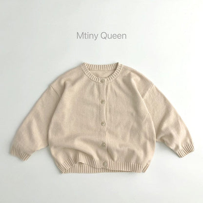 カーディガン・パーカー Beige / 18M 80cm キッズ ニット シンプル ベーシック カーディガン