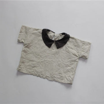 半袖シャツ・ブラウス Beige / 24M/80cm キッズ 半袖 襟付き ブラウス シャツ トップス