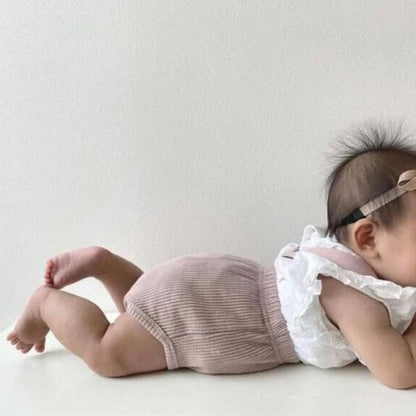 ブルマパンツ Beige / 66cm ベビー サスペンダー ブルマ パンツ【mh0000152】