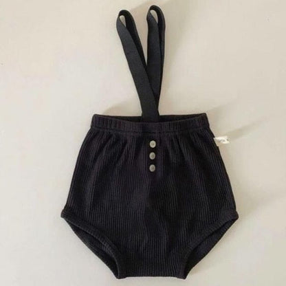 ブルマパンツ Black / 66cm ベビー サスペンダー ブルマ パンツ【mh0000152】