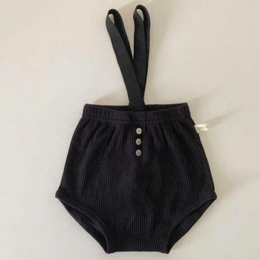 ブルマパンツ Black / 66cm ベビー サスペンダー ブルマ パンツ【mh0000152】