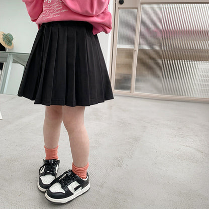スカート Black / 80cm キッズ プリーツ Aライン スカート【mh0000627】