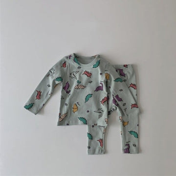 長袖セットアップ Blue Set / 6M 66cm ベビー セットアップ ロンパース パンツ 帽子 セット【mh0000080】
