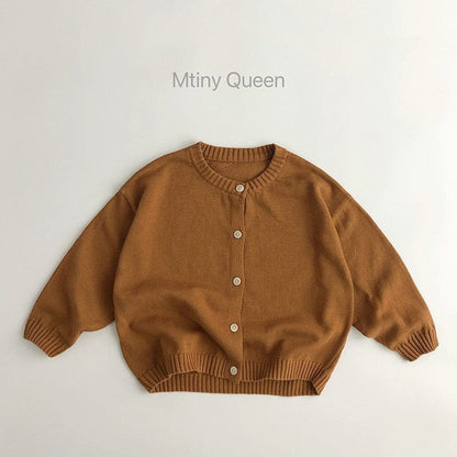 カーディガン・パーカー Brown / 18M 80cm キッズ ニット シンプル ベーシック カーディガン