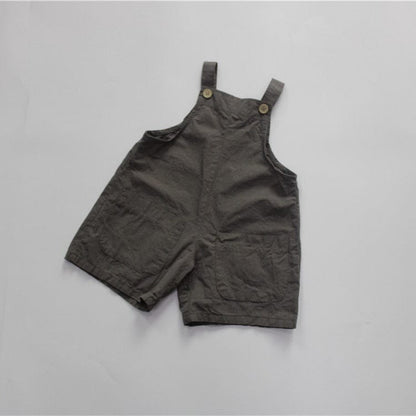 サロペットパンツ・サスペンダーパンツ Dark Grey / 80cm / 取り寄せ（7〜35日） キッズ ルーズ サスペンダー パンツ サロペット