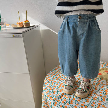 デニムパンツ Denim Blue / 80cm キッズ デニム ルーズ パンツ ジーンズ【mh0000618】