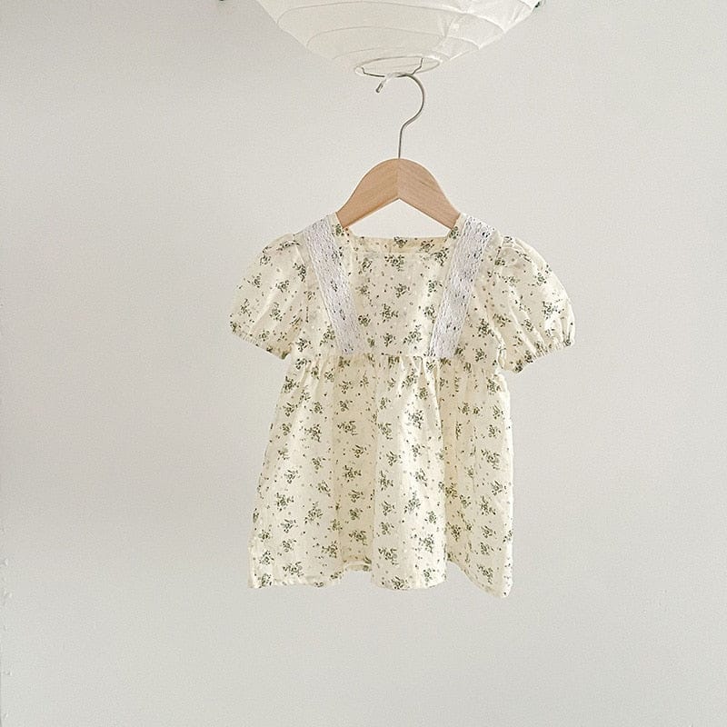 ノースリーブロンパース Dress / 6M/66cm ベビー フラワー 刺繍 半袖 ノースリーブ ロンパース ブルマパンツ 半袖 ブラウス トップス【mh0001513】