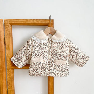 ショートコート・ジャケット・ジャンパー Floral / 66cm ベビー フラワー レース ジャケット アウター【mh0001344】