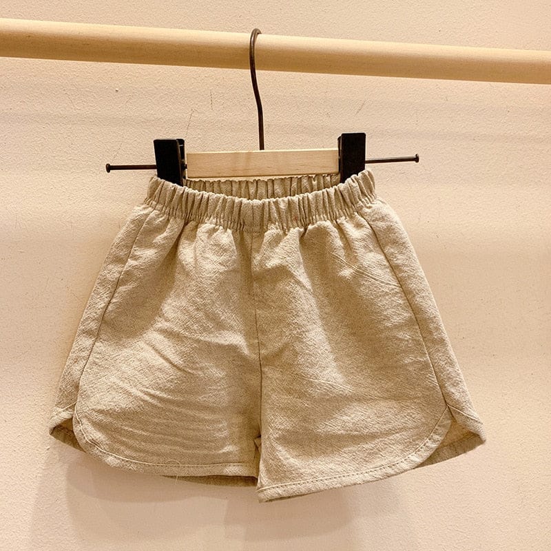 ハーフパンツ・ショートパンツ Khaki / 9M 73cm ベビー ルーズ ショートパンツ ストライプ チェック みずたま 無地【mh0000873】