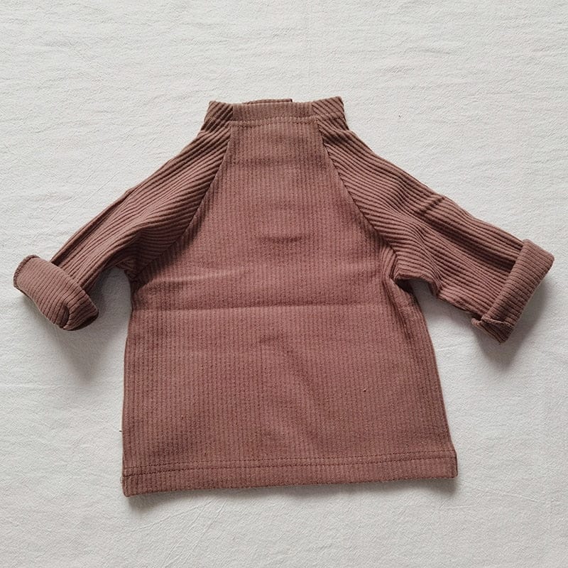 オーバーオール Khaki Blouse / 66cm ベビー コーデュロイ オーバーオール ハイネック Tシャツ