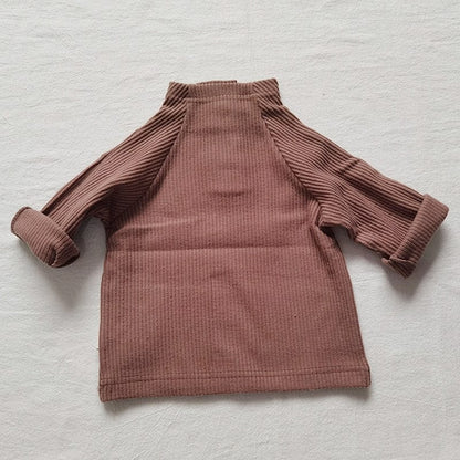 オーバーオール Khaki Blouse / 66cm ベビー コーデュロイ オーバーオール ハイネック Tシャツ