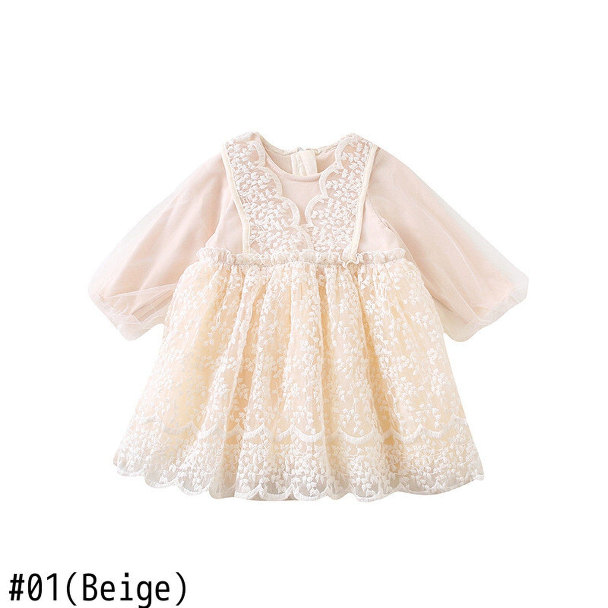 長袖ワンピース キッズ レース サマードレス ワンピース【mh0000070】