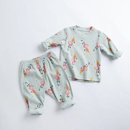 長袖パジャマ ベビーキッズ セットアップ パジャマ トップス パンツ【mh0000088】