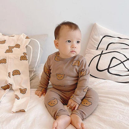 長袖パジャマ ベビー キッズ セットアップ くま ベア パジャマ【mh0000161】