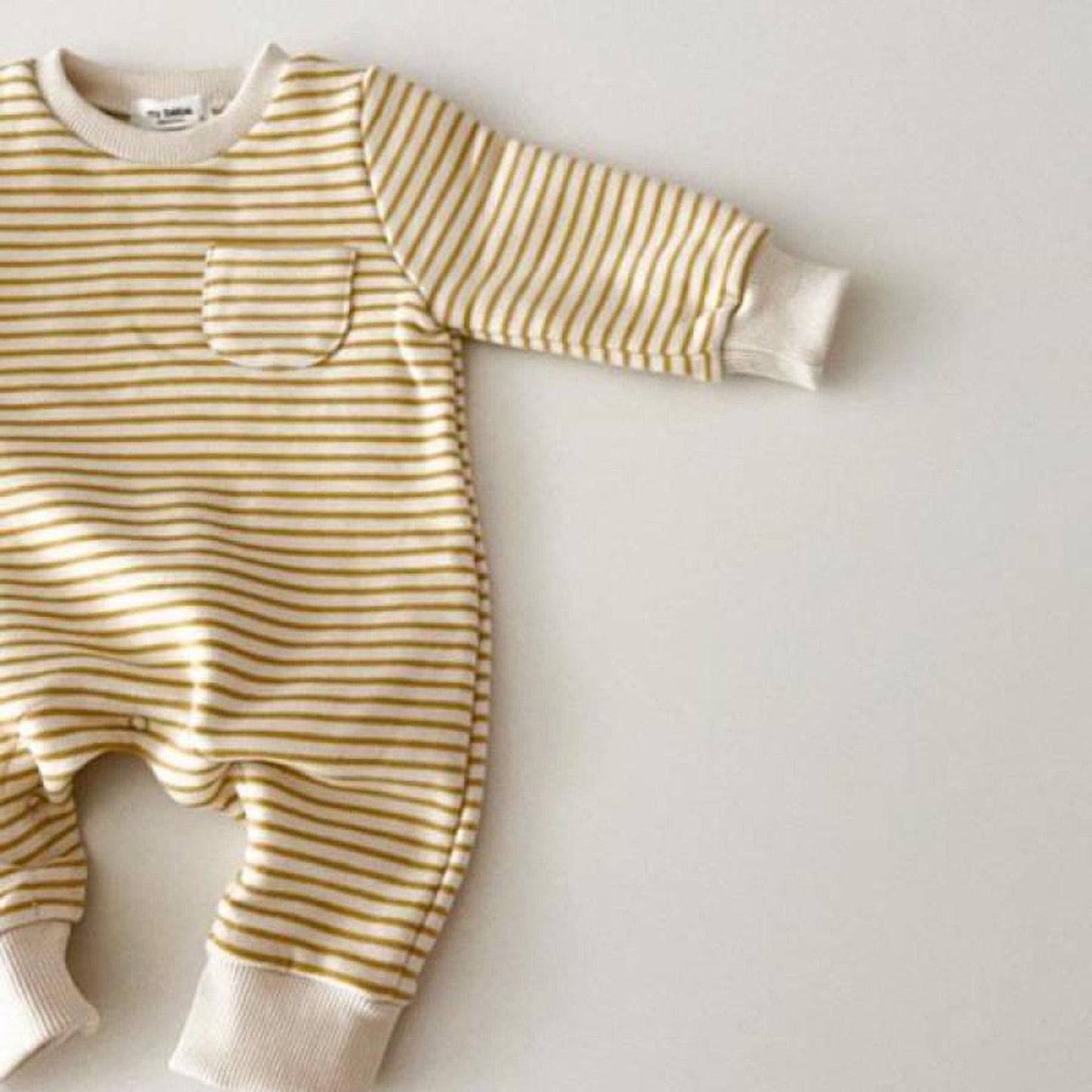 長袖ロンパース ベビー ボーダー ロンパース ジャンプスーツ【mh0000198】