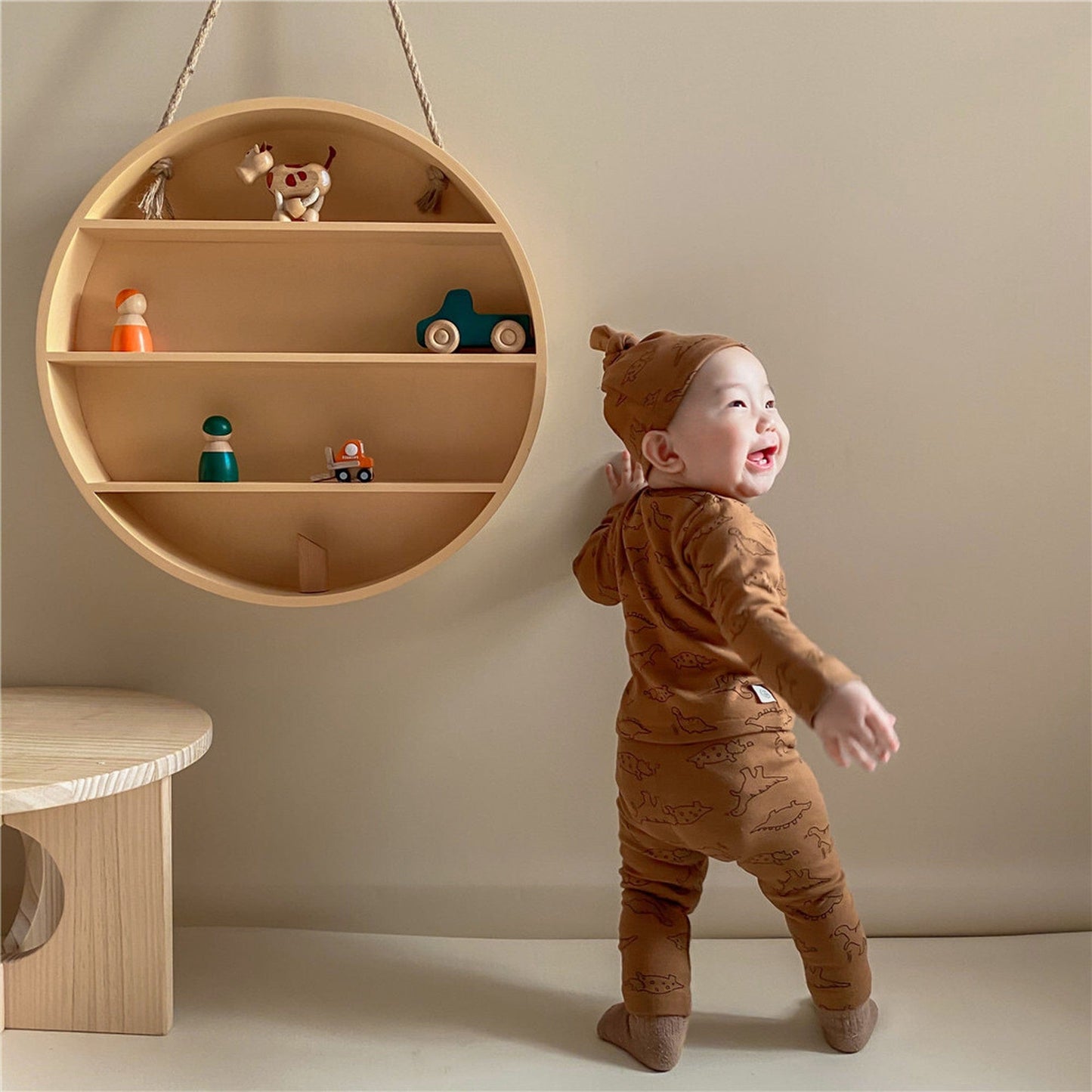 ロンパースセットアップ ベビー 恐竜 ダイナソー セットアップ ロンパース 帽子 トップス パンツ【mh0000227】