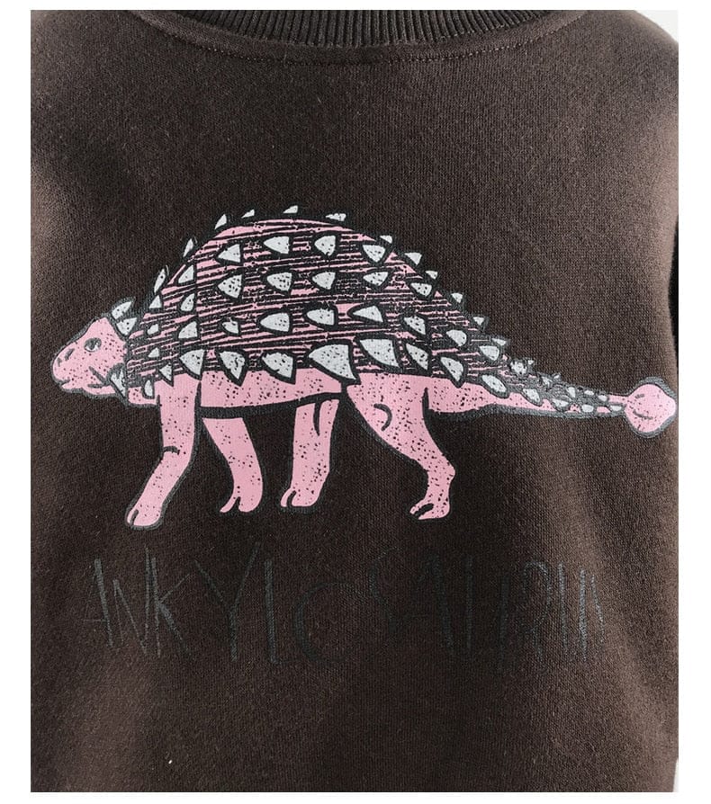 トレーナー・フーディ キッズトップス 恐竜 ダイナソー 裏フリース スウェットトレーナー【mh0000345】