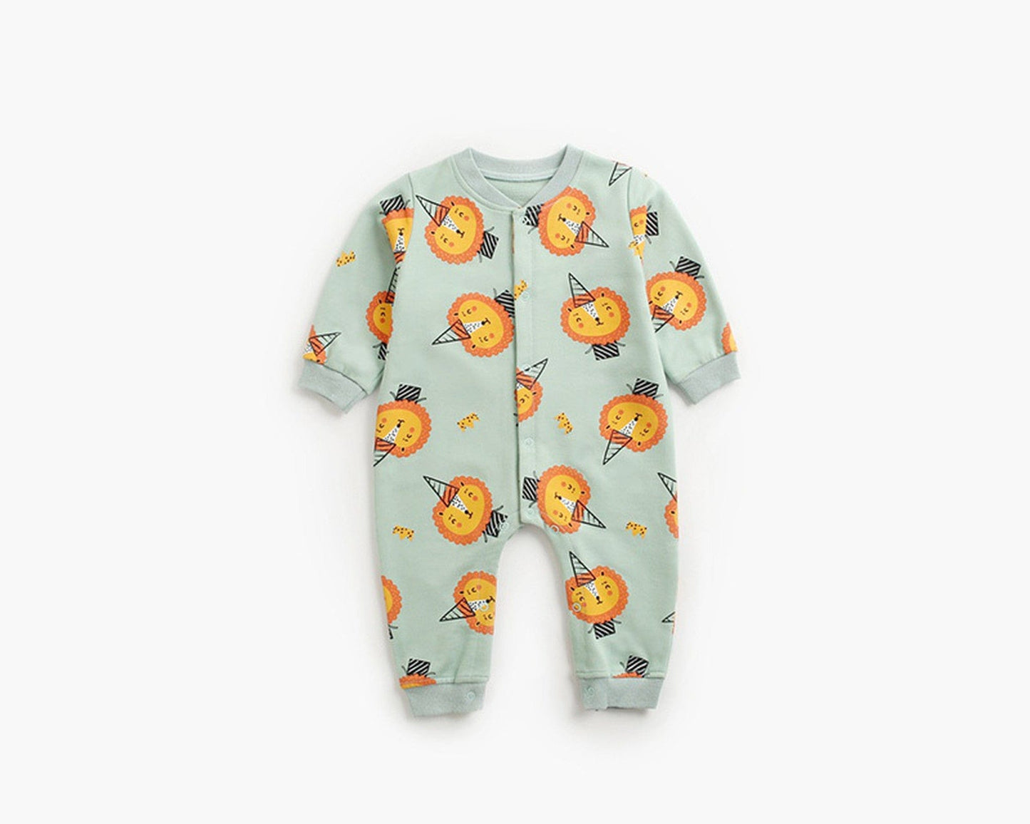 長袖ロンパース ベビー タイガー ライオン 長袖ロンパース【mh0000379】