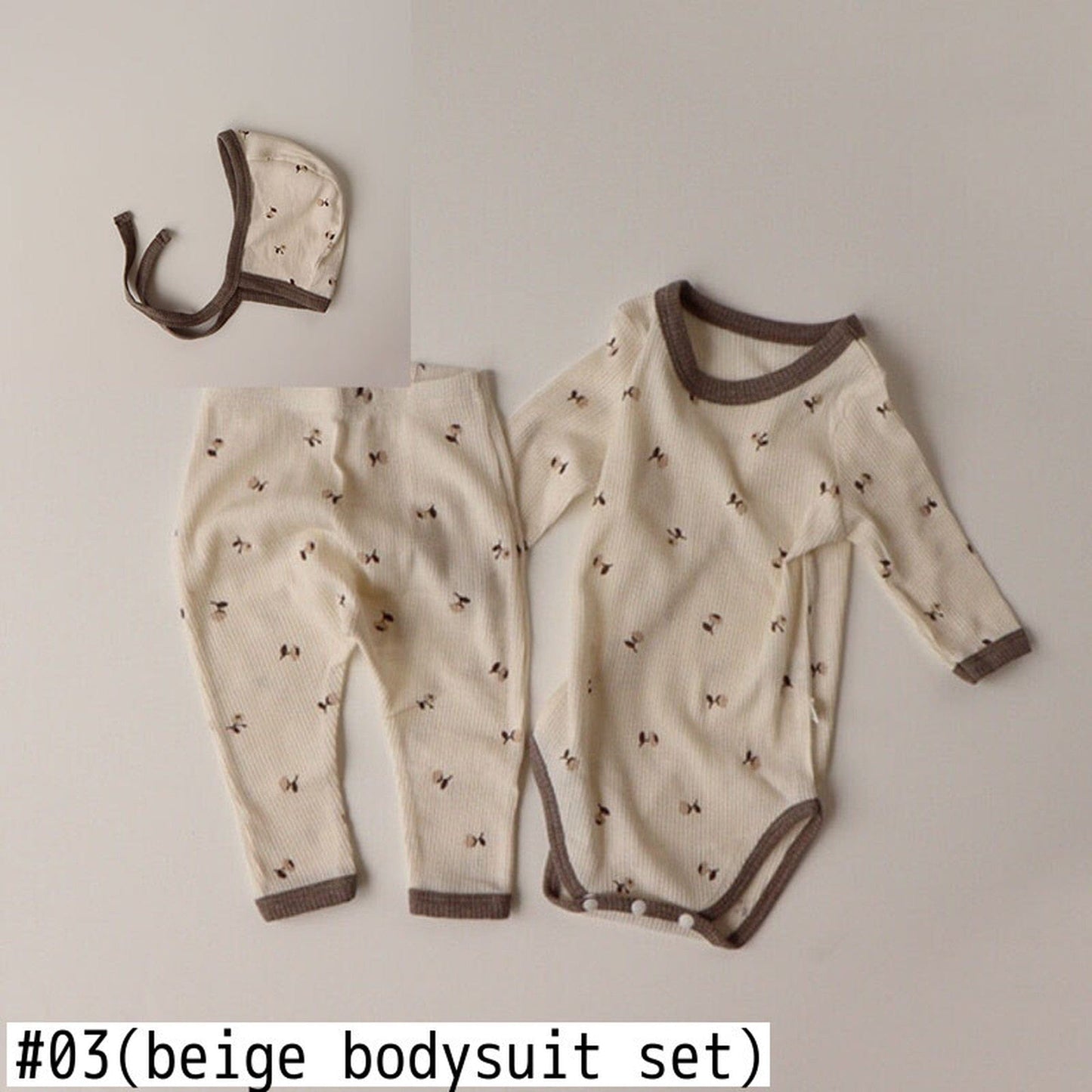 ロンパースセットアップ ベビー フラワー セットアップ ロンパース トップス パンツ 帽子 ヘアバンド【mh0000403】