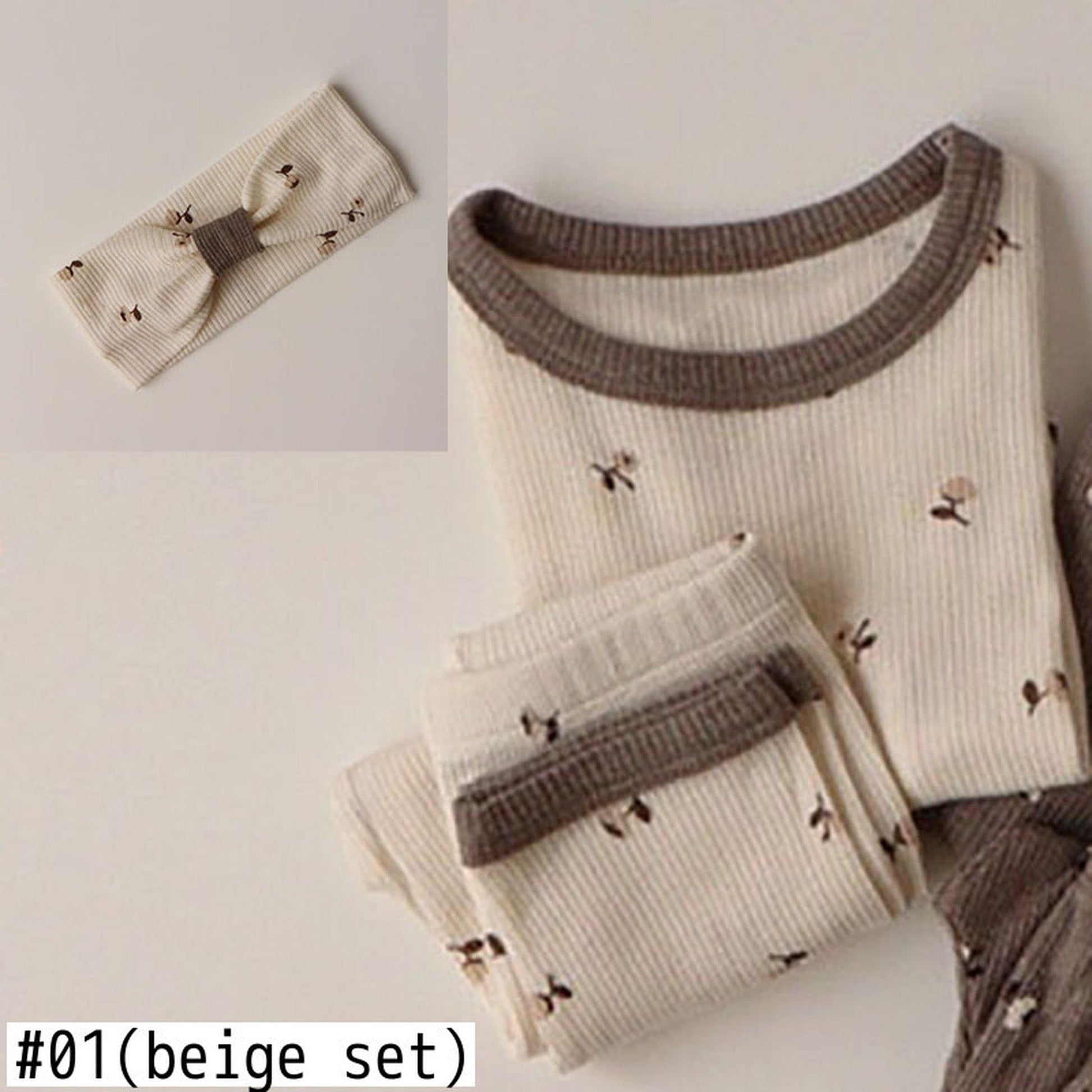 ロンパースセットアップ ベビー フラワー セットアップ ロンパース トップス パンツ 帽子 ヘアバンド【mh0000403】