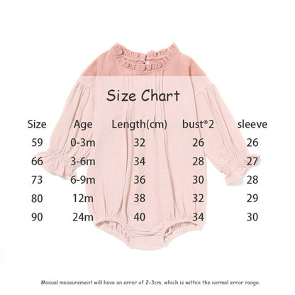 長袖ロンパース ベビー 長袖 ふんわり ロンパース【mh0000404】