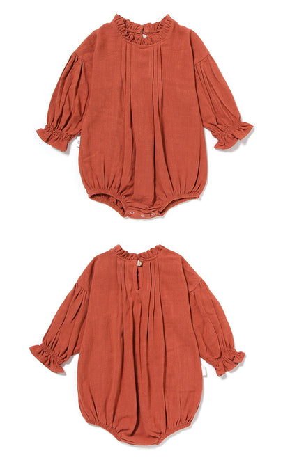 長袖ロンパース ベビー 長袖 ふんわり ロンパース【mh0000404】