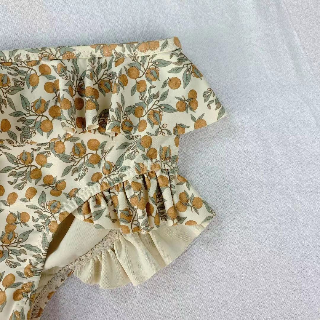 ベビー用水着 ベビー キッズ フラワー ビキニ 水着【mh0000445】