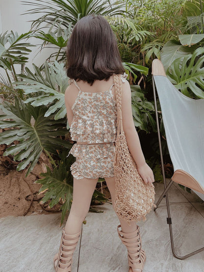 ベビー用水着 ベビー キッズ フラワー ビキニ 水着【mh0000445】