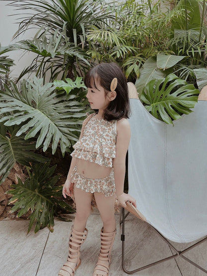 ベビー用水着 ベビー キッズ フラワー ビキニ 水着【mh0000445】