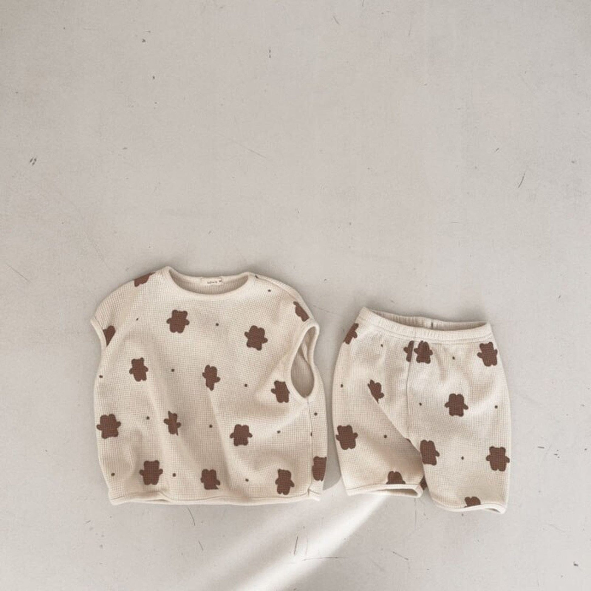 ノースリーブセットアップ キッズ くま セットアップ【mh0000448】