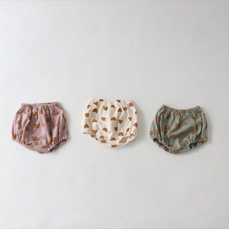 ノースリーブセットアップ ベビー くま レモン セットアップ タンクトップ ブルマ【mh0000457】