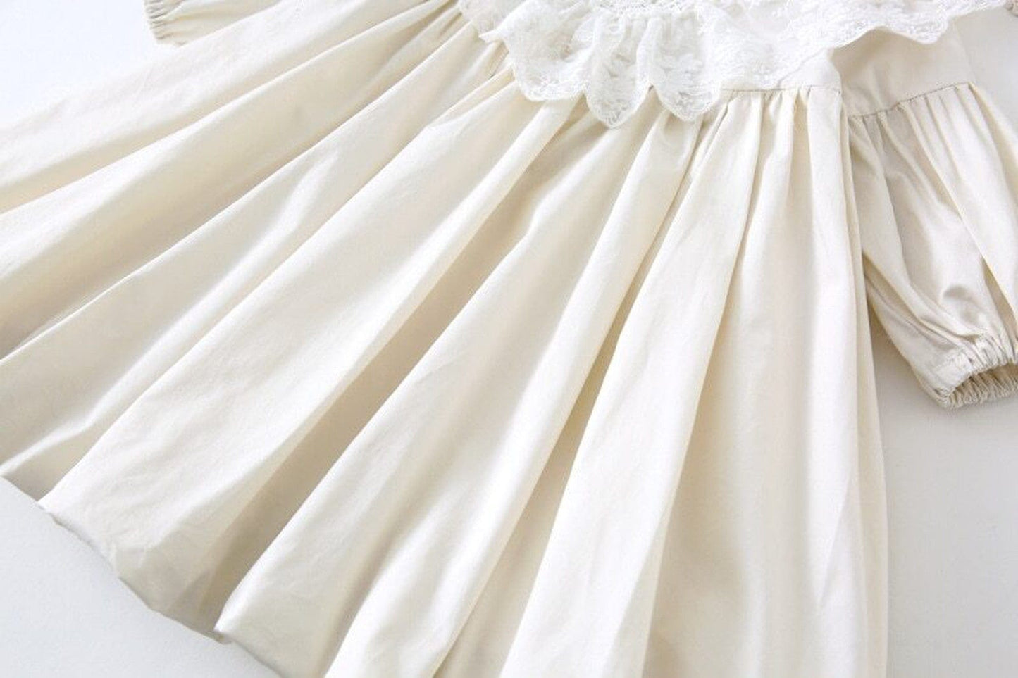 長袖ワンピース キッズワンピース レース ドレス 長袖ワンピース ベージュ【mh0000471】