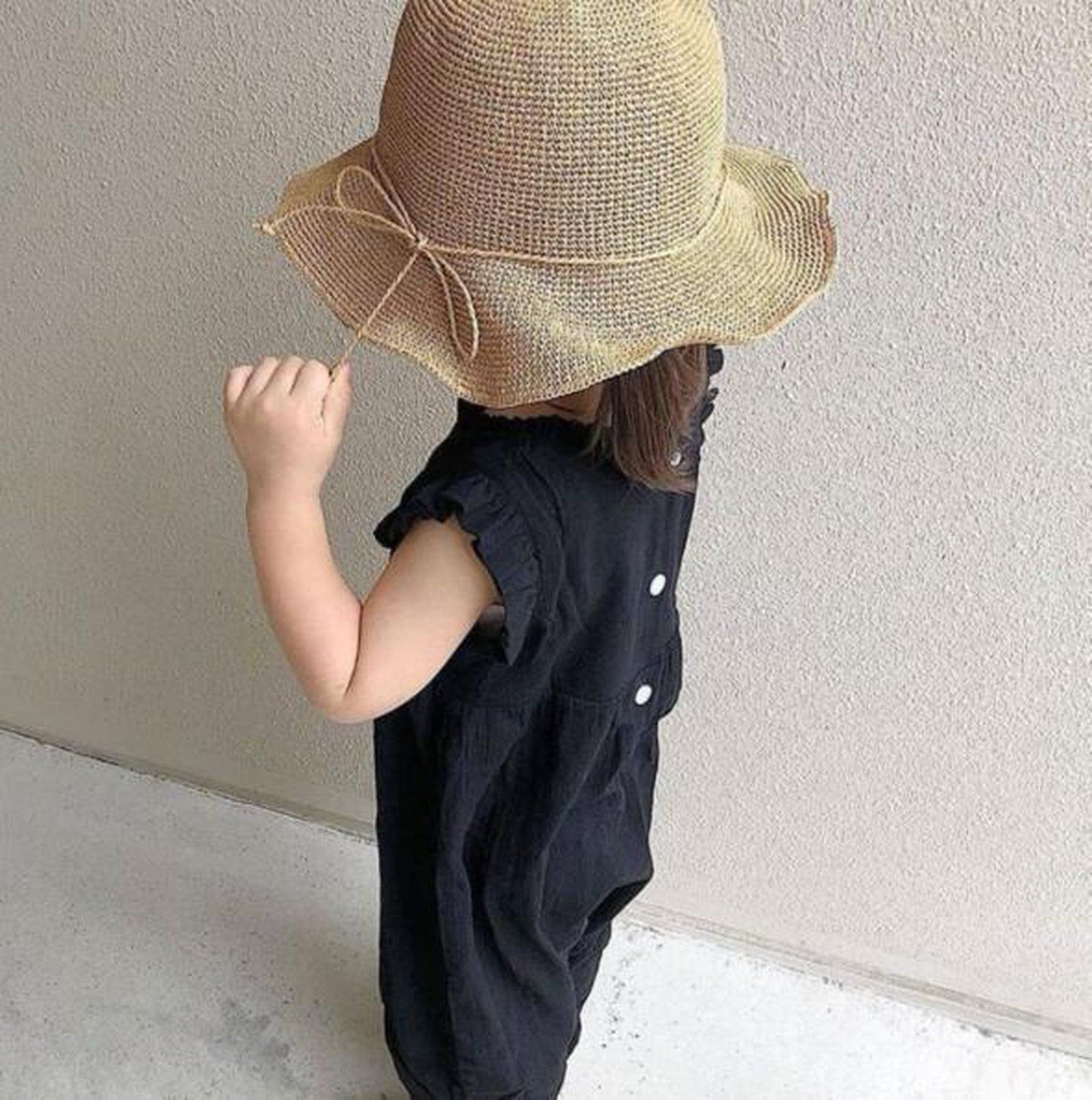 ノースリーブジャンプスーツ ベビージャンプスーツ ノースリーブオーバーオール フリル つなぎ【mh0000481】