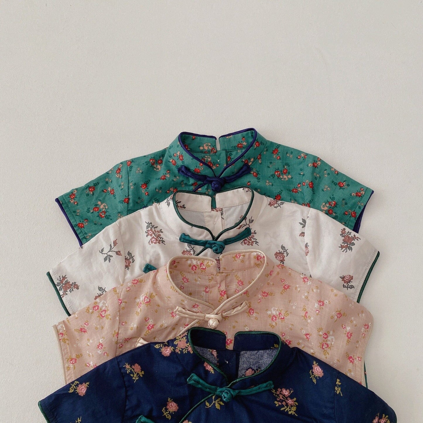 半袖ロンパース ベビー チャイナドレス 半袖ロンパース【mh0000494】