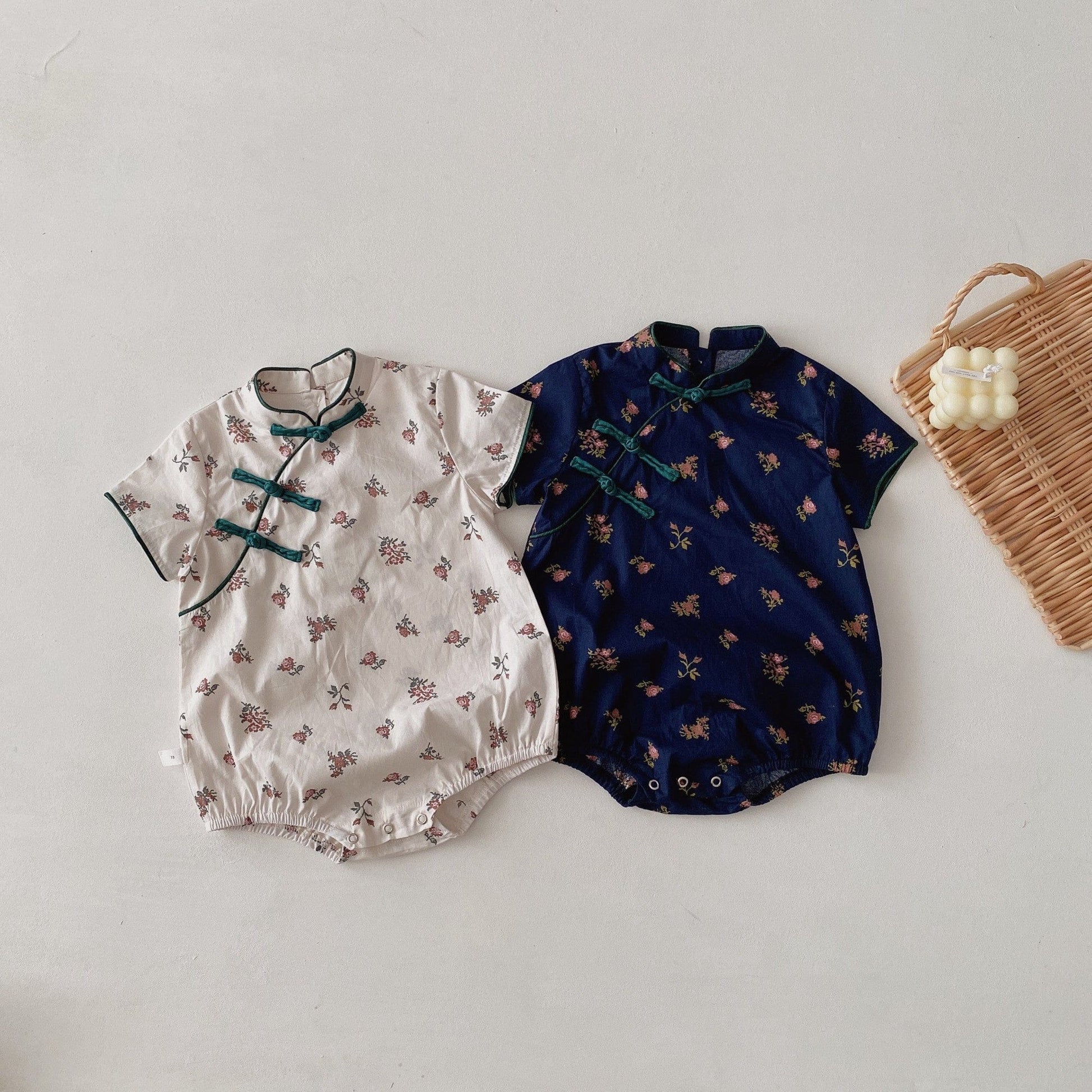 半袖ロンパース ベビー チャイナドレス 半袖ロンパース【mh0000494】