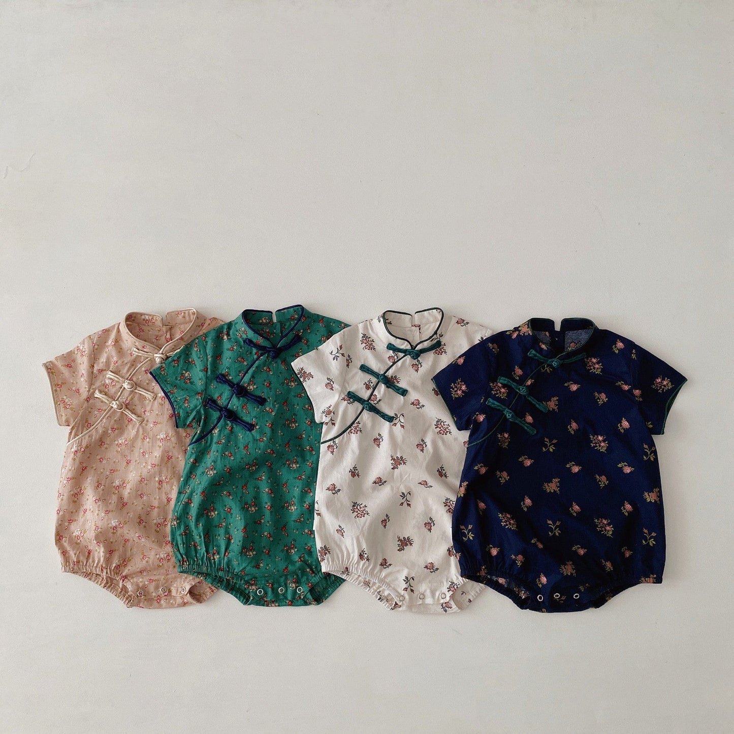 半袖ロンパース ベビー チャイナドレス 半袖ロンパース【mh0000494】