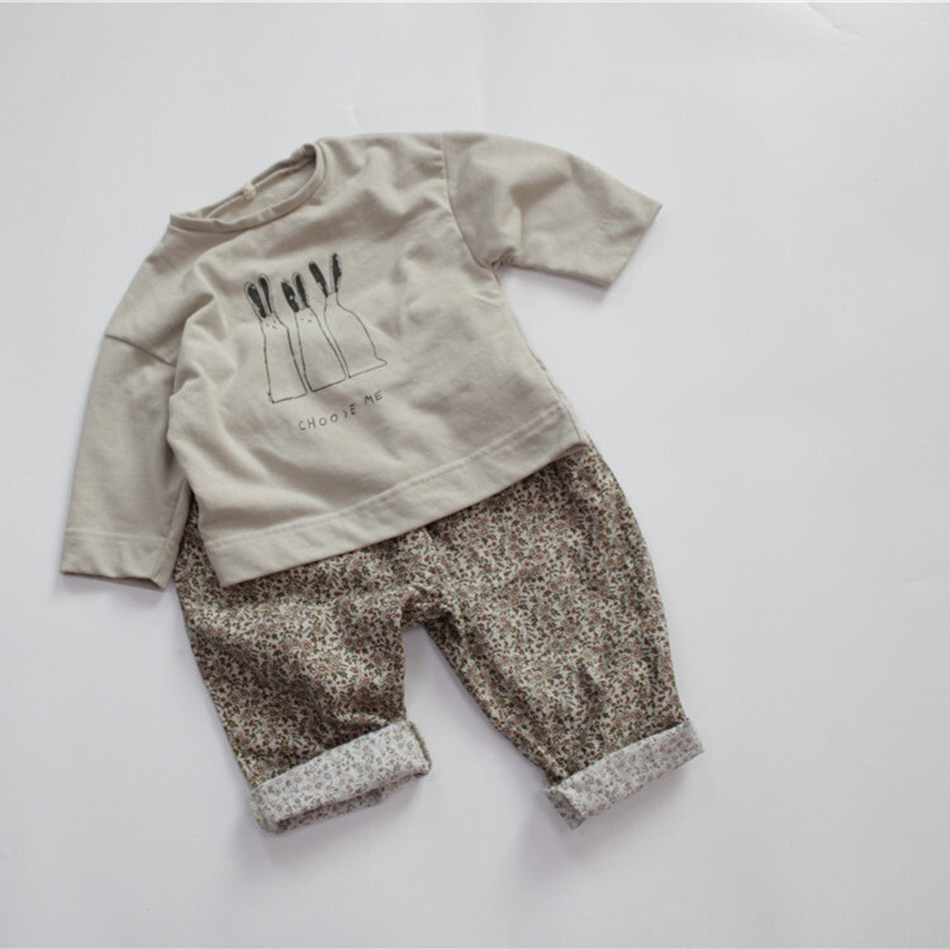 ロングパンツ・スウェットパンツ キッズ フラワー パンツ【mh0000500】