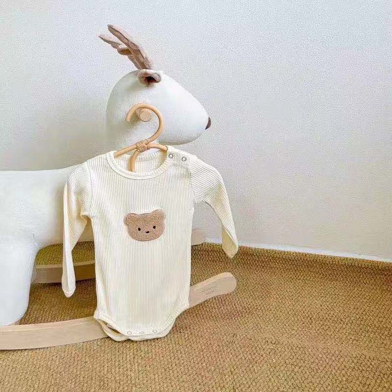 長袖ロンパース ベビー くま ベア 長袖 ロンパース【mh0000598】