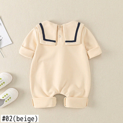 長袖ロンパース ベビー セーラー 長袖 ロンパース【mh0000621】