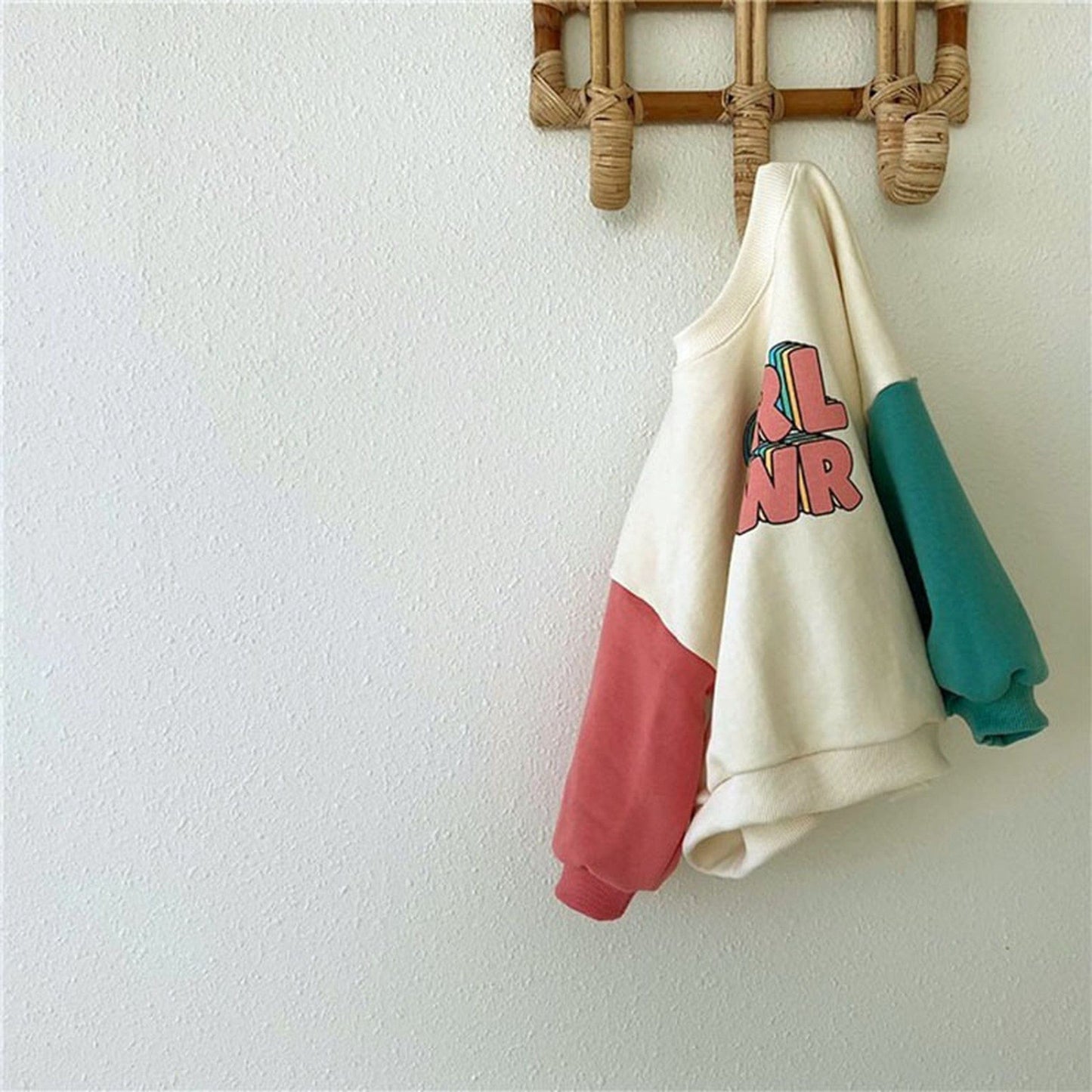 長袖セットアップ ベビー レターロゴ セットアップ ロンパース トレーナー リンク ママ お揃い コーデ【mh0000697】