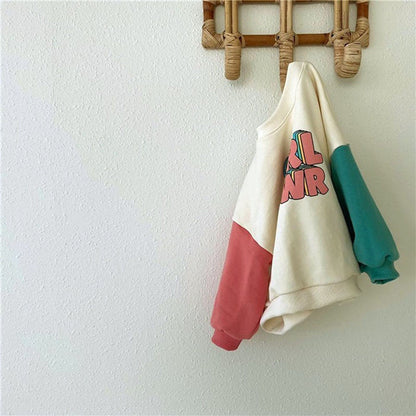 長袖セットアップ ベビー レターロゴ セットアップ ロンパース トレーナー リンク ママ お揃い コーデ【mh0000697】