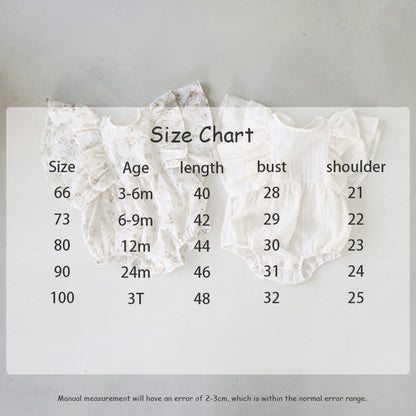 半袖ロンパース ベビー ラッフルフリル バタフライスリーブ フラワー 無地 ロンパース【mh0000708】