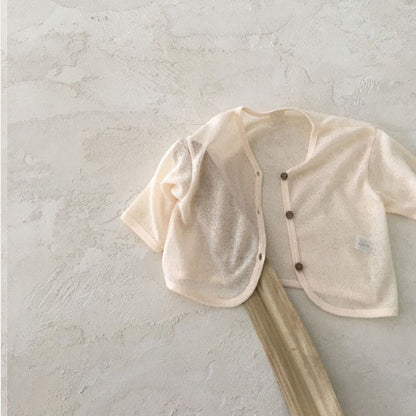 カーディガン・パーカー ベビー フラワー 無地 カーディガン【mh0000750】