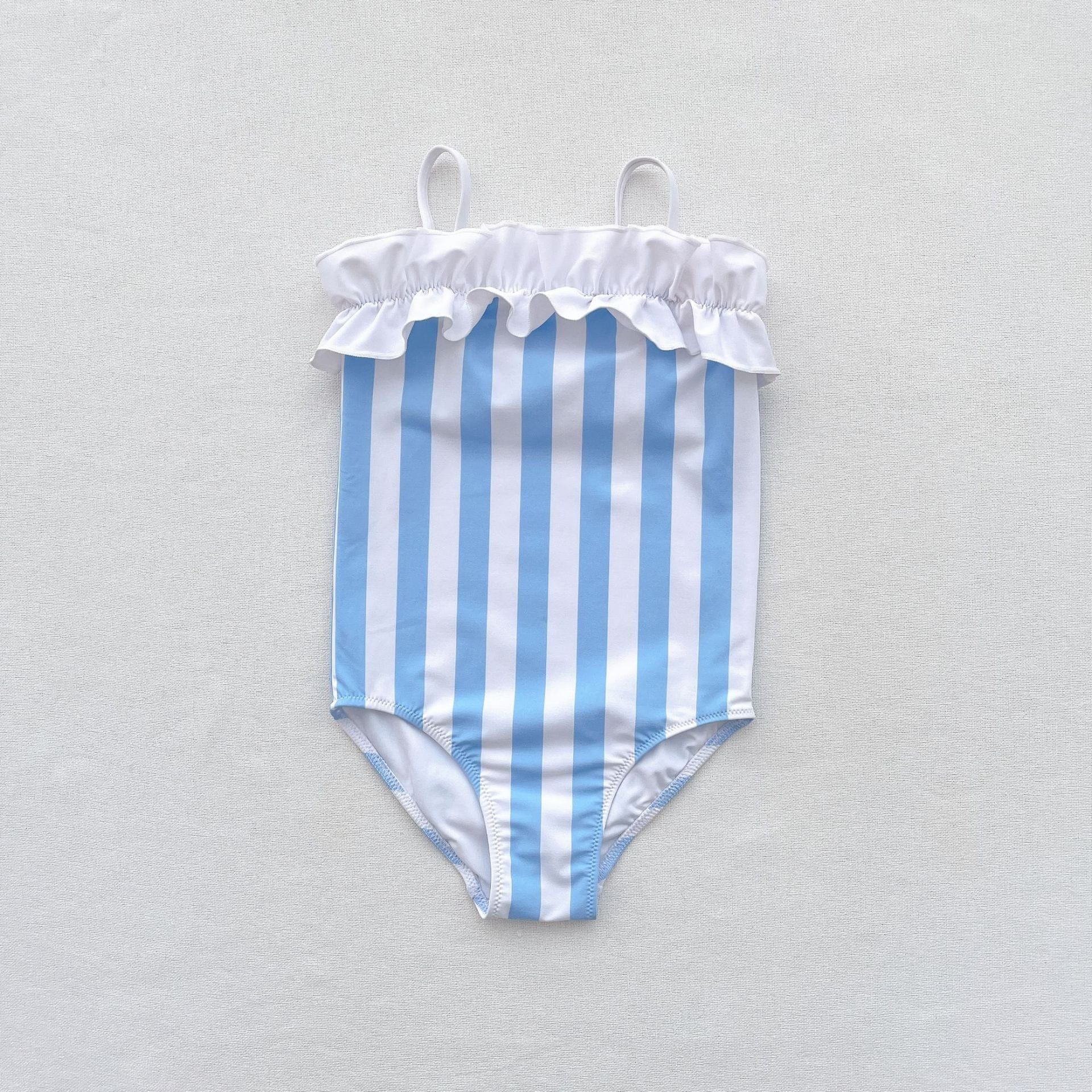 ベビー用水着 キッズ 水着 ストライプ ボーイズセット フリル ワンピース ツーピース スイムウェア リンク 兄弟 姉妹 お揃い コーデ【mh0000845】