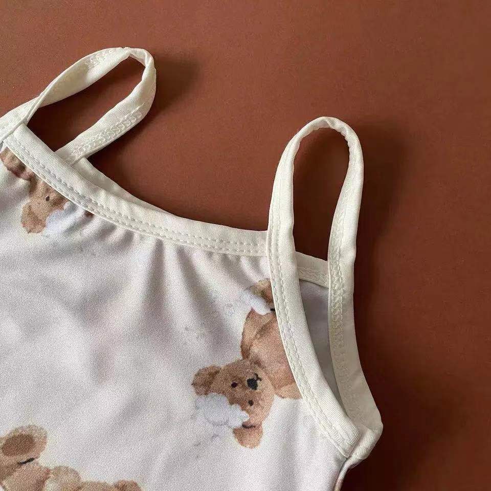 ベビー用水着 ベビー 水着 くま ベア ワンピース 帽子 セット スイムウェア【mh0000847】