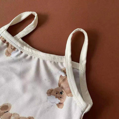 ベビー用水着 ベビー 水着 くま ベア ワンピース 帽子 セット スイムウェア【mh0000847】