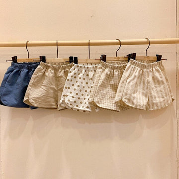 ハーフパンツ・ショートパンツ ベビー ルーズ ショートパンツ ストライプ チェック みずたま 無地【mh0000873】